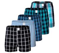 MG-1 5 er Pack Webboxer Boxershorts Boxer Shorts Herren SPARPACK M - 3XL kariert