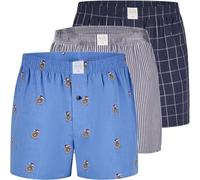 MG-1 Herren 3er Pack Webboxer Weihnachten X-Mas Christmas Motive, Farbe:Design 1, Grösse:XXL