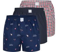 MG-1 Herren 3er Pack Webboxer Weihnachten X-Mas Christmas Motive | Weihnachtliche Motiv-Webboxer für Herren - saisonaler Hingucker für Advent, Weihnachten und als Geschenk.