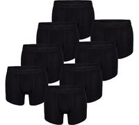 MG-1 Herren Boxer 8-Pack Unterhosen Retropants Trunks Boxershorts Retroshorts Unterwäsche All Black - Größe L