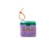 MGM Toy - Squarepal Schlüsselanhänger - Aubergine - Stressabbau Plüsch - 193721 - Memory Foam - Gadget - Geschenk - Gemüse - Rehabilitation - Angstzustände - Sensorisches Spielzeug - Ab 2 Jahren