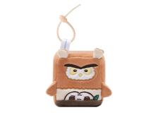 MGM Toy - Squarepal Schlüsselanhänger - Eulen - Stressabbau Plüsch - 193706 - Memory Foam - Gadget - Geschenk - Tiere - Rehabilitation - Angst - Sensorisches Spielzeug - Ab 2 Jahren