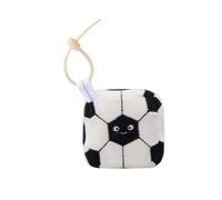 MGM Toy - Squarepal Schlüsselanhänger - Fußball - Stressabbau Plüsch - 193714 - Memory Foam - Gadget - Geschenk - Sport - Rehabilitation - Angstzustände - Sensorisches Spielzeug - Ab 2 Jahren