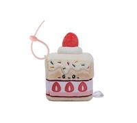 MGM Toy - Squarepal Schlüsselanhänger - Kuchen - Stressabbau Plüsch - 193740 - Memory Foam - Gadget - Geschenk - Essen - Rehabilitation - Angst - Sensorisches Spielzeug - Ab 2 Jahren