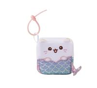 MGM Toy - Squarepal Schlüsselanhänger - Meerjungfrau Katze - Stressabbau Plüsch - 193732 - Memory Foam - Gadget - Geschenk - Tiere - Rehabilitation - Angst - Sensorisches Spielzeug - Ab 2 Jahren