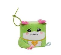 MGM Toy - Squarepal Schlüsselanhänger - Schlange - Frosch - Eidechse - Stressabbau Plüsch - 193739 - Memory Foam - Gadget - Geschenk - Tiere - Angst - Sensorisches Spielzeug - Ab 2 Jahren