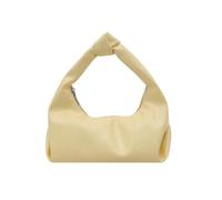 MHADBKH Stilvolle Handtasche in Knödelform, weiches Polyurethan, leichte Alltagstasche, Unterarm-Geldbörse, lässiger Tragegriff oben, gelb