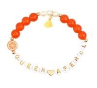 MHADBKH Verstellbare Citrus Junos Slices Perlenarmbänder mit Buchstaben-Charm, Sommer, Party, Schmuck für Frauen, fruit b, Kunststoff, Kein Edelstein