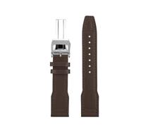 MHYATIO 20 21 mm Rindslederarmband, kompatibel mit Iwc Pilot Little Prince Portugal Uhr IW327004/IW377714 Mark 18 Armband Herren-Rindslederarmband(A-brown-silver,21mm)