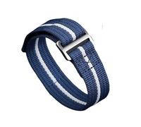 MHYATIO 22 mm integriertes Nylon-Uhrenarmband, kompatibel mit TUDOR Pelagos Black Bay Collar Hidden FXD/Biwan / 1958-Serie, wasserdichtes Canvas-Uhrenarmband(Blue -grey)