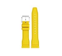 MHYATIO Kompatibel mit Breitling Avengers Black Bird Viton-Uhrenarmband Endurance Yellow Wolf Super Ocean Quick Release Fluorkautschuk-Uhrenarmband 22(Blue White,22mm)