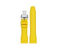 MHYATIO Kompatibel mit Breitling Avengers Black Bird Viton-Uhrenarmband Endurance Yellow Wolf Super Ocean Quick Release Fluorkautschuk-Uhrenarmband 22(Light brown,20mm)