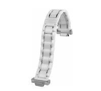 MHYATIO Kompatibel mit Casio G-Shock GM110 GA110GB GD100 120 GA2100 Small Steel Cannon Armband Schwarz Gold Modifiziertes Keramik-Uhrenarmband Herren 16 mm(White-silver-gold)
