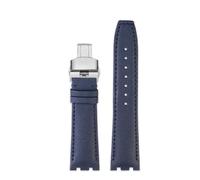 MHYATIO Kompatibel mit MAURICE LACROIX AIKON Ai6058 AI6038 AI6008 Drei-Augen-Armband aus Segeltuch, modifiziertes konkaves und konvexes Nylon-Armband(Black Gray,AI6058)