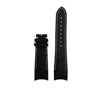 MHYATIO Kompatibel mit Tudor Black Bay 1958 M79363 M79030N M79030B Kollektion Vintage-Armband Herren gebogenes Rindsleder-Uhrenarmband 20 mm 22 mm Uhrenarmband(Black-no clasp,20mm)