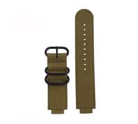 MHYATIO Modifiziertes 16-mm-Nylon-Uhrenarmband, kompatibel mit Casio GA900 GA110 DW5600 5610 GWB5600 GA2100, Armband, Schwarzgold, Outdoor-Sportarmband(Khaki-black)