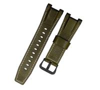 MHYATIO Uhrenarmband aus Segeltuch-Leder, kompatibel mit Casio GST-B100 S130 W300GL 400G W330 GST-W120L S120 W130L S100 Serie, modifiziertes Herrenarmband, 26 mm