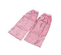 Miaelle Pailletten Beinwärmer Lange Beinsocken Elastische Bündchen Beinstulpen Glitzernde Beinmanschette 80er Tanzparty Raves Fußbedeckung Gamaschen Pailletten Beinstulpen Für Mädchen Und Frauen