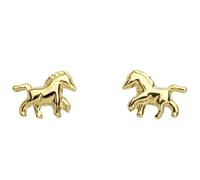 Miamar KI36 Kinder Ohrstecker Pferd 14 Karat (585) Gelbgold