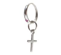 Miamar STG18 Kinder Anhänger Taufring mit Kreuz Silber Zirkonia