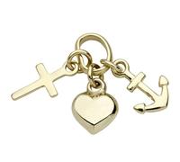 Miamar TG17 Kinder Anhänger Glaube Liebe Hoffnung 14 Karat Gold