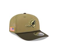 Miami Dolphins New Era 2025 NFL Salute to Service 9SEVENTY Trucker Cap Grün - ONE SIZE