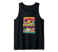 Miami Florida Magic City Vibes Illustration Graphic Tank Top