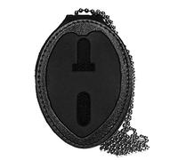 Miami Florida Metro PD Gürtelclip Badge Halter mit Tasche und Kette - Schwarz - Einheitsgröße