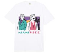 Miami Vice Coastal Duo Retro Comfort Colors Adult Heavyweight T-Shirt