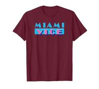 Miami Vice Logo Comfortable T-Shirt - Official Tee. T-Shirt, Herren, Kastanienbraun, 3XL