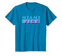Miami Vice Logo Comfortable T-Shirt - Official Tee. T-Shirt, Kinder, Saphir, 104