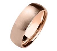 Mianova Herren Damen Band Ring Partnerring Edelstahl Verlobungsring Damenring Herrenring Matt Rosegold Größe 61 (19.4) Breit 6mm