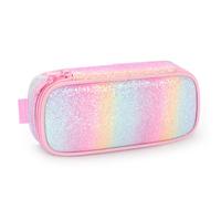 mibasies Girls Pencil Case for Kids Pencil Pouch Boys Soft Rainbow Pe
