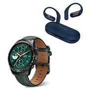 Mibro Lite3 Pro Smartwatch Herren Damen Rund 45mm (Dunkelgrün) und OpenEar Pro Kopfhörer Bluetooth 5.4 (Schwarz), Spazierengehen, Joggen, Fitnessstudio, Radfahren, Pendeln