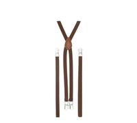 MIBSH Hosenträger Suspender 1Cm Breite X Rücken Kreative Damen Skinny Hosenträger Handgemachte Klammer Cutie Kreativ Schlank Körper Kaffee