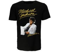 Michael Jackson Thriller White Suit T-Shirt - Offizielles Merchandise S Schwarz