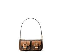 Michael Kors Zoe Schultertasche dunkelbraun, Lederimitat, Damen