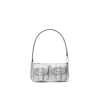 Michael Kors Zoe Schultertasche silber, Leder, Damen