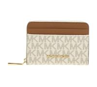 MICHAEL Michael Kors Portemonnaie Jet Set Small Coin Card Case Canvas Ecru Größe One Size
