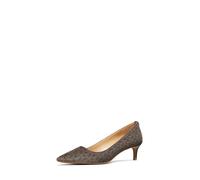 MK Pumps Alina Flex mit Logo und Kitten-Heel-Absatz - Braun - Michael Kors