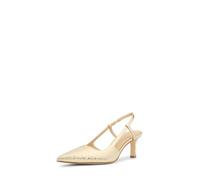 Michael Kors Alora Mid Sling Pumps für Damen, Pale Gold, 8.5