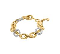 Armband MICHAEL KORS "Schmuck Geschenk Metall Armkette PREMIUM", gold (gelbgoldfarben, metallfarben, kristallweiß, kristallweiß), Armbänder, Damen, 20cm, Metall, mit Zirkonia (synth.) (94483566-0) gel