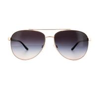 Michael Kors Aviator Womens Rose Gold Braun Gradient Sonnenbrille Einheitsgröße