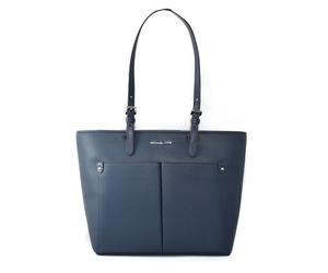 Michael Kors Blaue Kunstleder-Shopper Tasche Einheitsgröße
