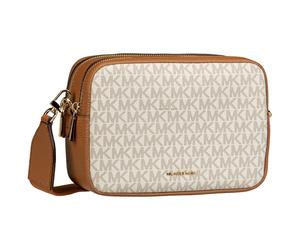 Michael Kors Bodybag Bryant MD Double Zip Chain Cam Vanilla/Acorn Damen
