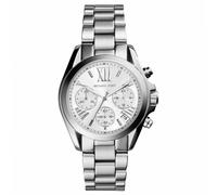 Michael Kors Bradshaw Damen Chronograph Uhr Silber Armband und Zifferblatt MK6174