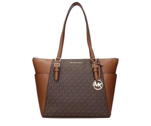 Michael Kors braune Leder-Umhängetasche Einheitsgröße