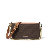 Michael Kors Pochette Bryant Small – wandelbar, Signature-Logomuster, Lederimitat – Braun