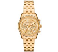 Michael Kors Damenuhr Chronograph Mini Bryant Edelstahl goldfarben, MK7530