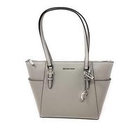 Michael Kors Charlotte Large Top Zip Tote Pearl Grey